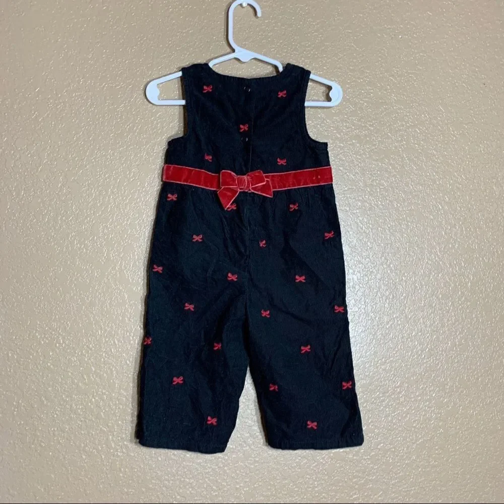‎Gymboree toddler girl black corduroy jumpsuit
